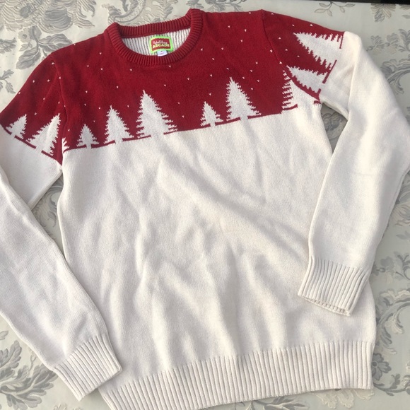 Pine Tree Silhouette Winter Sweater 
